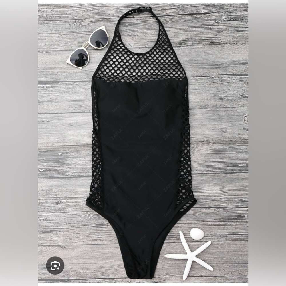 “ZAFUL” SEXY FISHNET SWIMSUIT - Picture 1 of 4